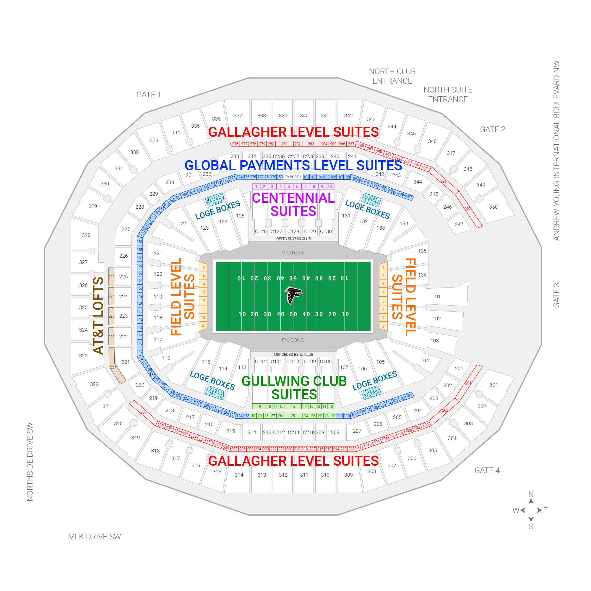 Mercedes Benz Stadium Seating Chart Mercedes Benz Stadium Interactive Dengan Gambar We Did